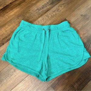 Women’s Sea Green Sweat Shorts Size Large